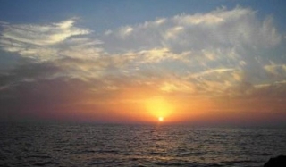 El atardecer